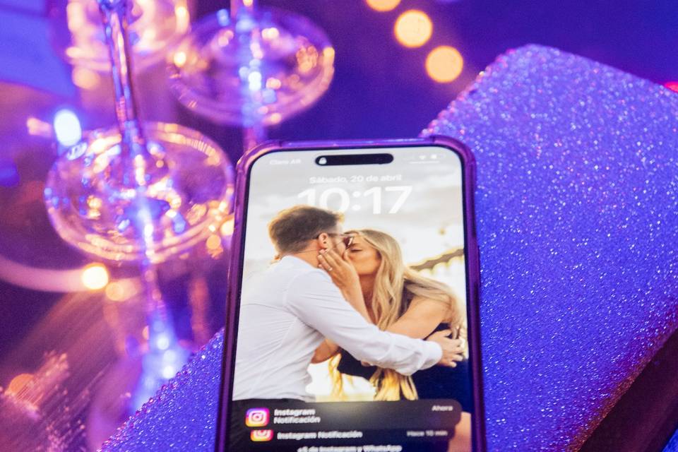 Couple's engagement photo