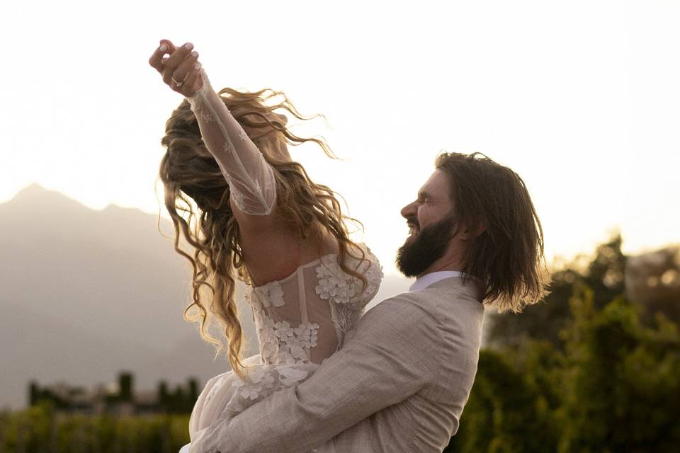 Joy at the vineyard
