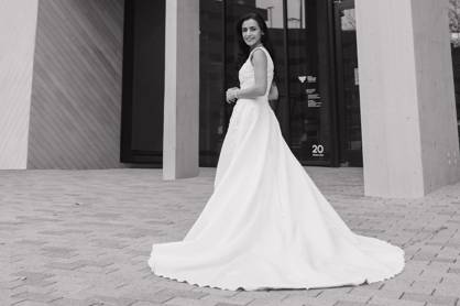 Bride in front