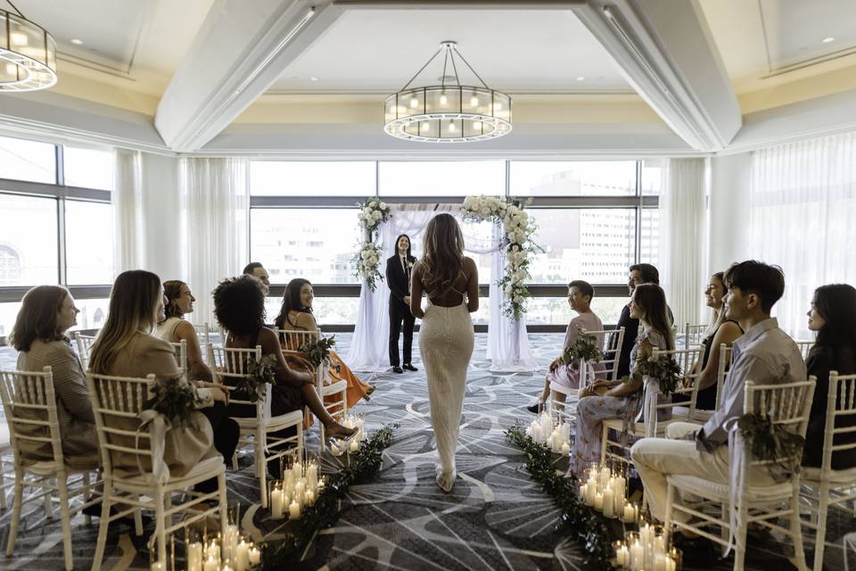 Walking down the aisle
