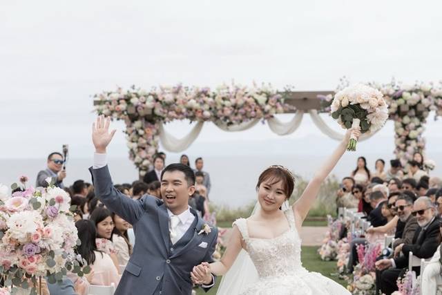 Just married in the Garden