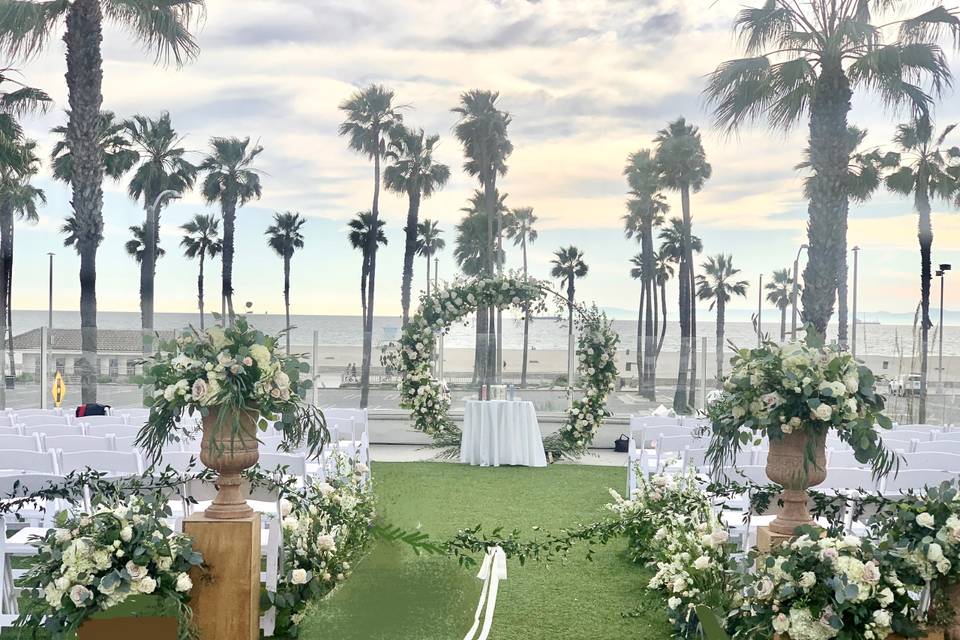 Boho beach wedding