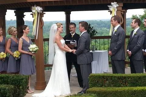 The setting was the Pine Knob Mansion and the day was as beautiful as the bride!
