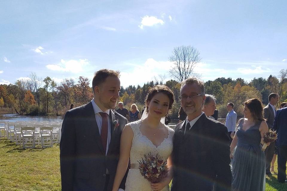 A beautiful outdoor ceremony in a local state park!