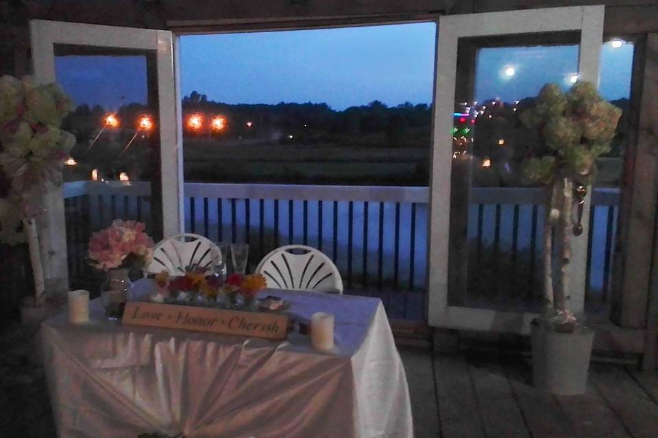Sweetheart table