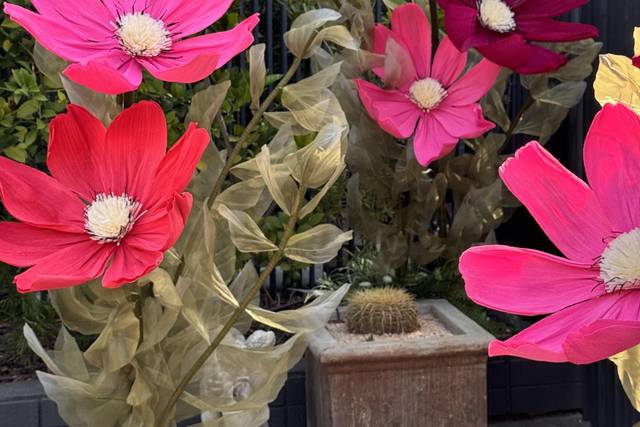 Giant Pink Flowers