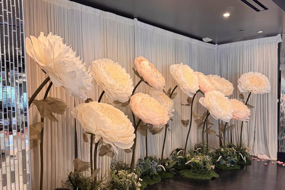 Oversized White Flowers