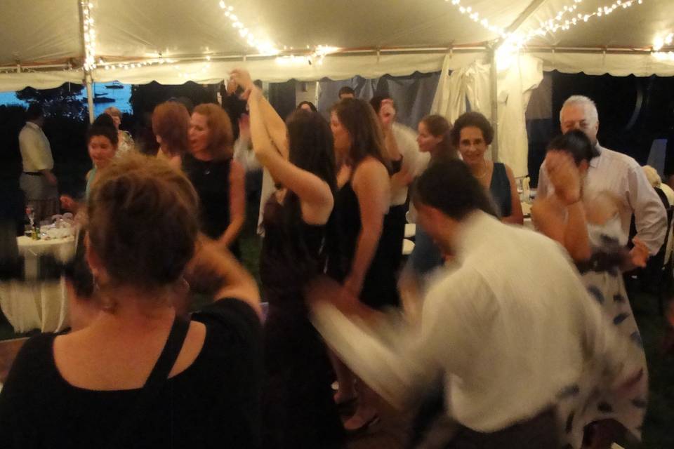 Dancing under the tent