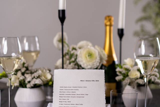 Menu and Table Setting