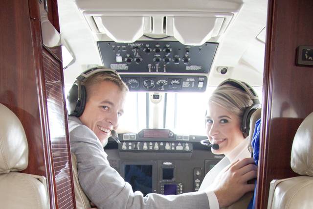 Travel themed Houston wedding