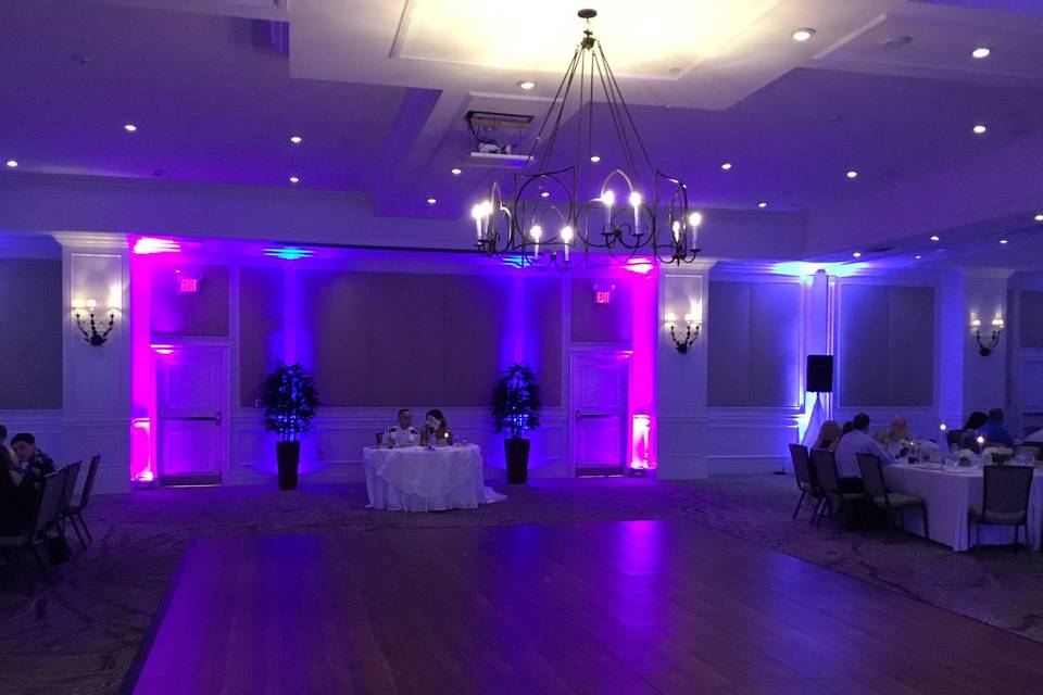 Reception uplights