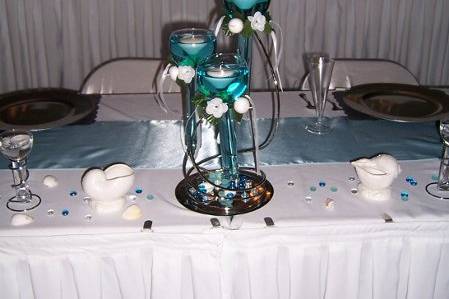 Three tiered floating candle holder