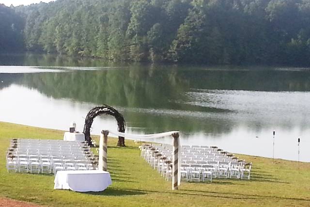 Wedding ceremony area