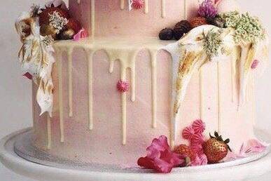 Iced wedding cake