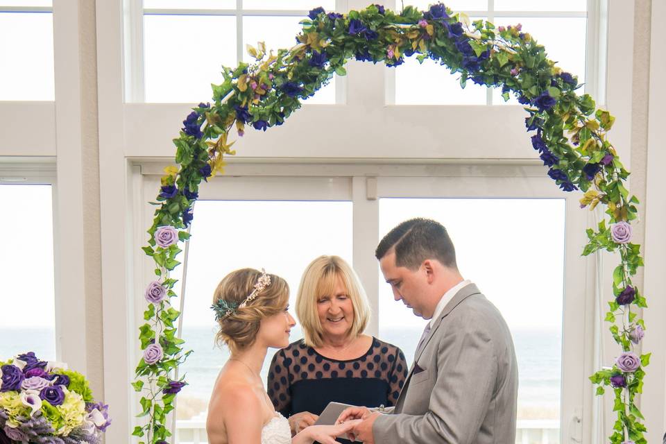 Oceanfront home Ceremony