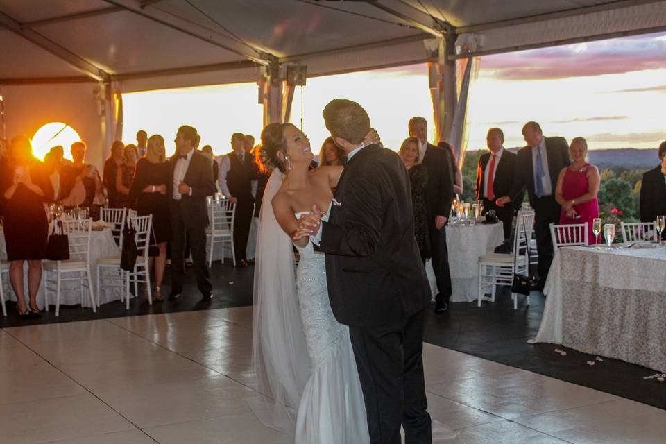 First Dance Sunset Wedding