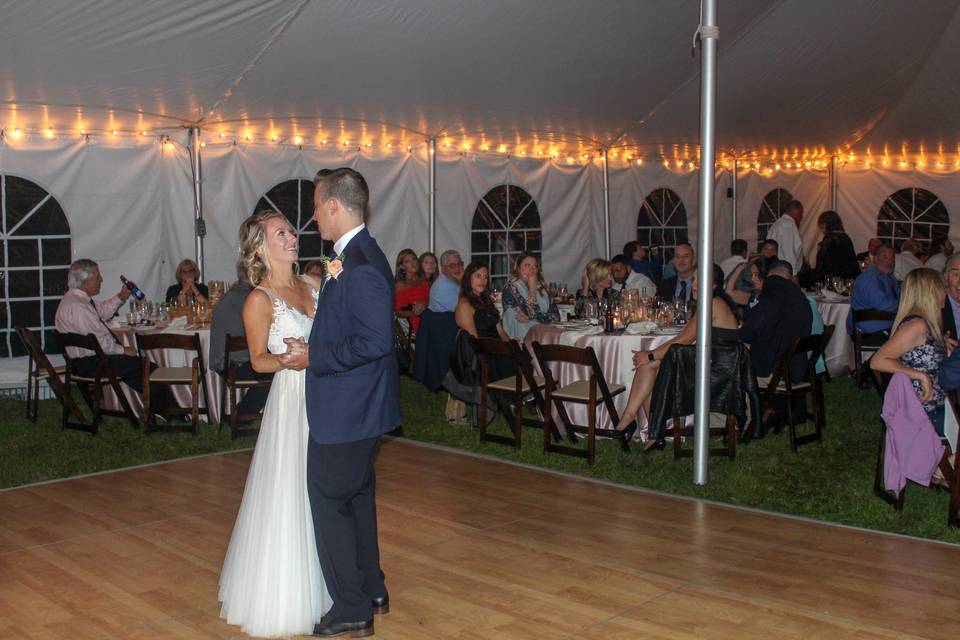 First Dance Tent Wedding