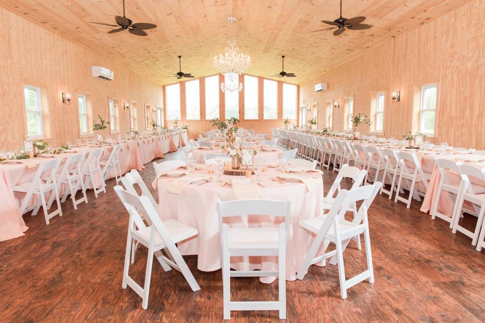 Event barn dining room