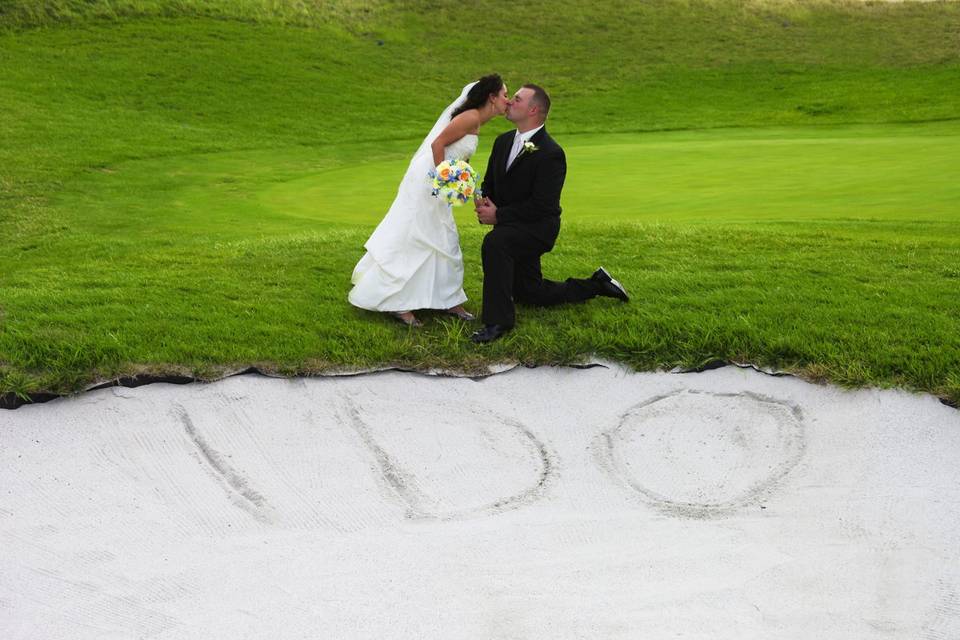 Colbert Hills Golf Course provided a beautiful venue for a wedding.