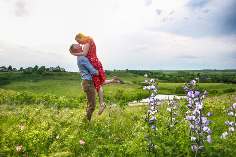 Kansas prairie engagement