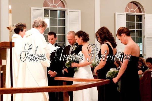 Prayer over the wedding couple, asking God to bless their union.