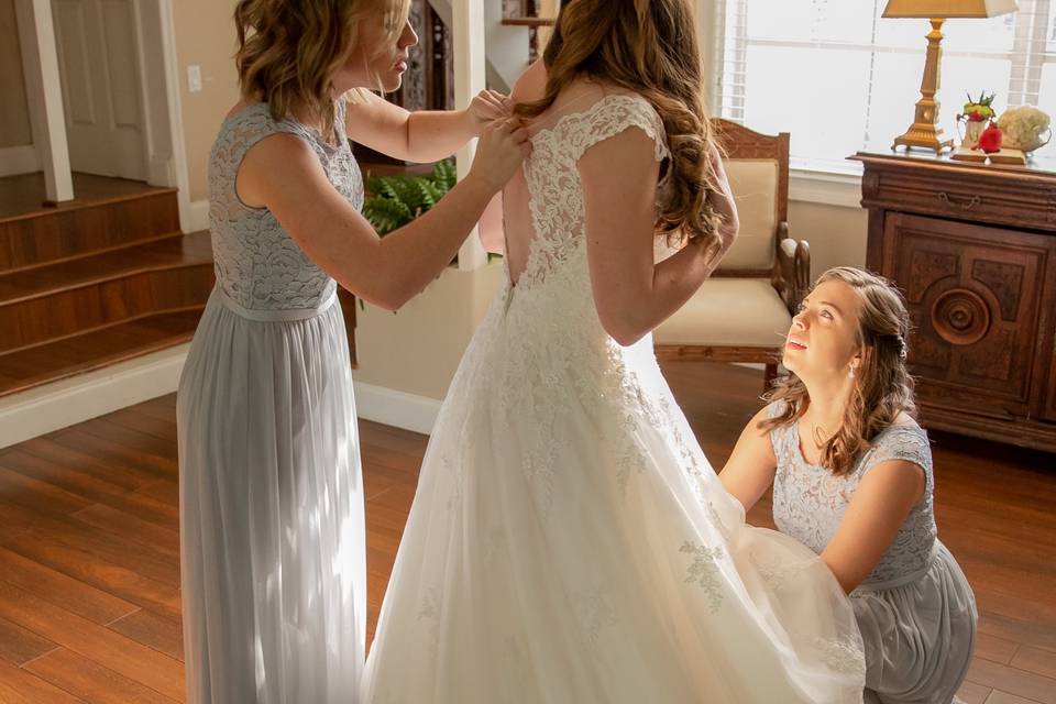 A Bride's special moment