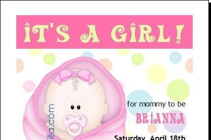 Pink Blanket Baby Shower Invitation