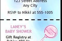 Twice the Fun Baby Shower Ticket Invitation
