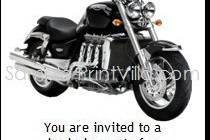 Motorcycle Bachelor Party Ticket Invitation