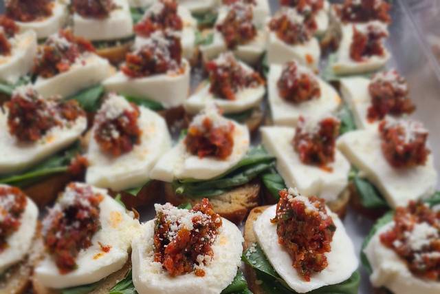 Fresh Mozzarella Crostini