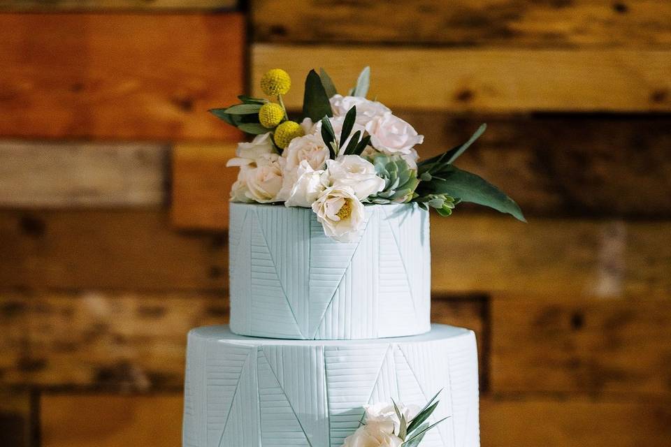 3 layer wedding cake