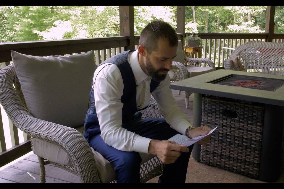 Dean reads Angela's letter