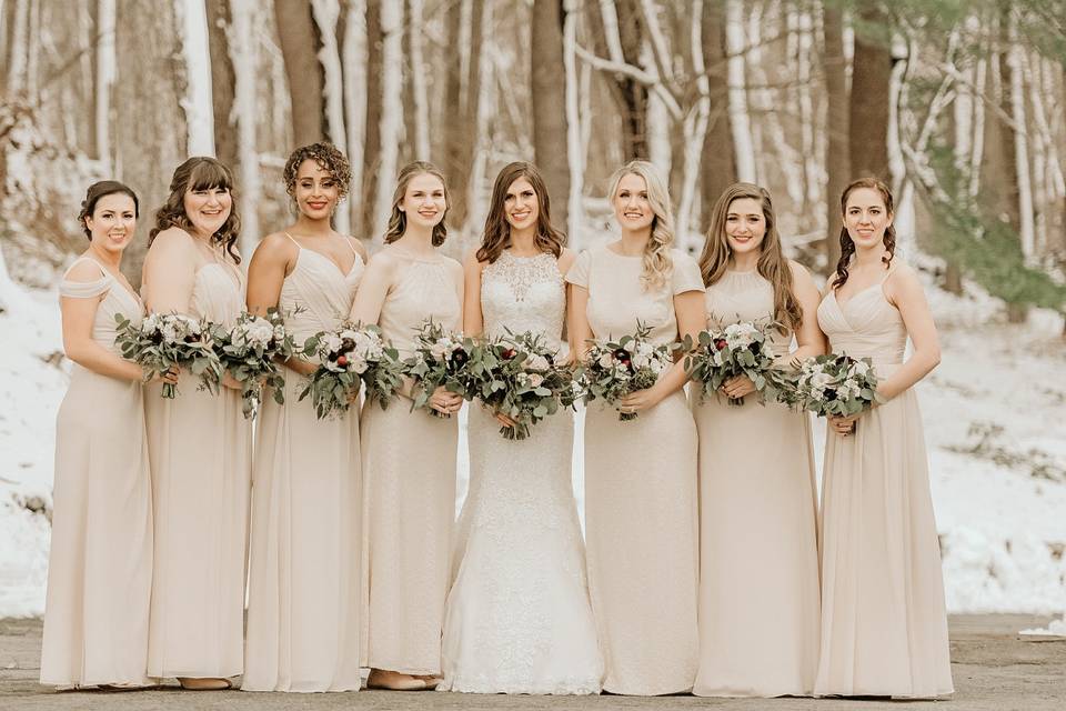 Bridesmaids Winter Photos