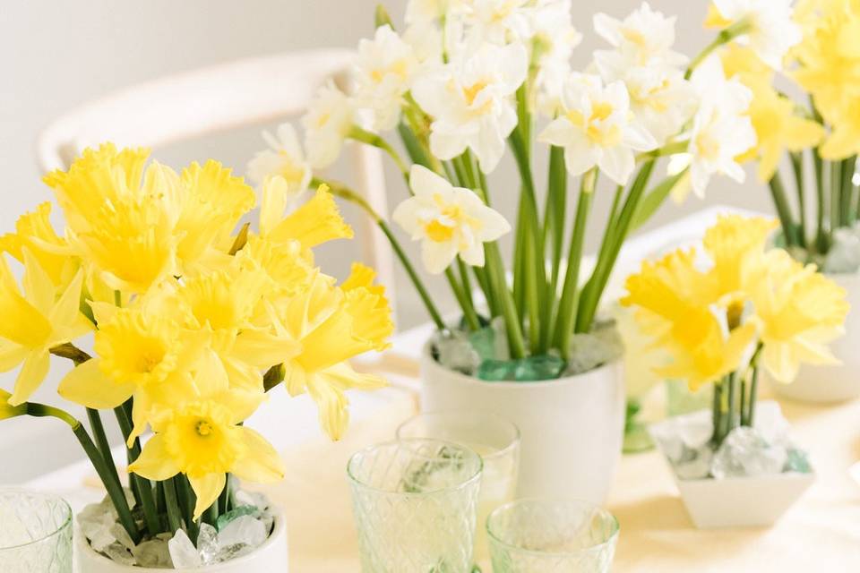 Pale Yellow Table Setting