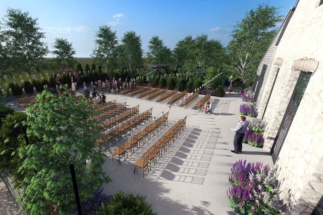 Aerial View Outdoor Ceremony