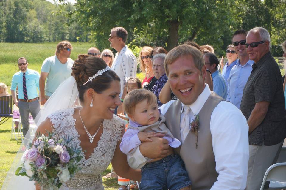 Mr. and Mrs. Struck and their son | Photo credit: Elizabeth Geist