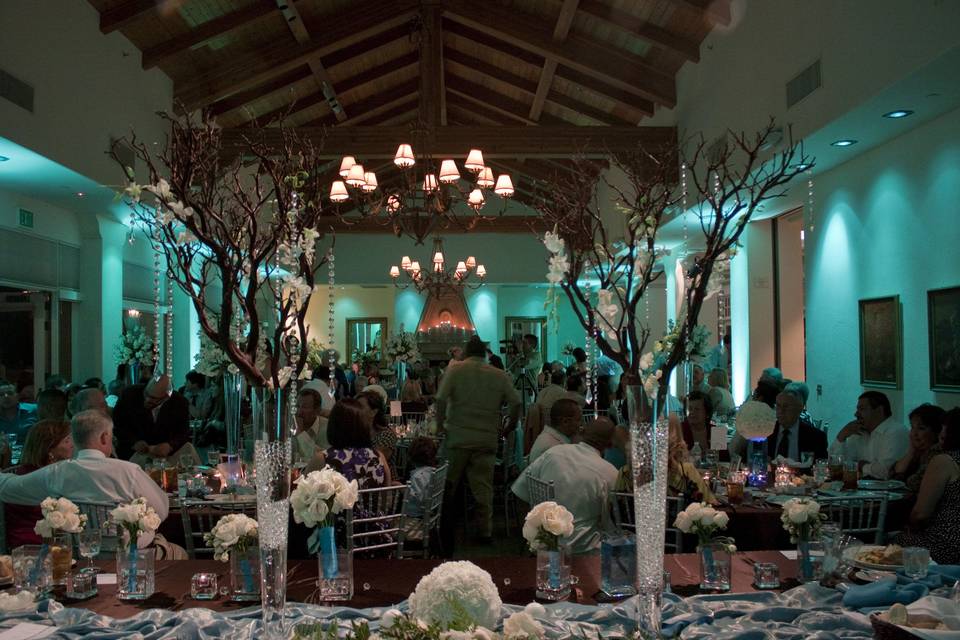Blue-green wedding motif