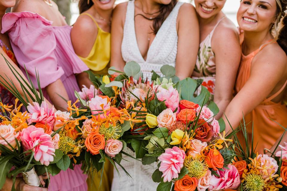 Boho Tropical Bouquets