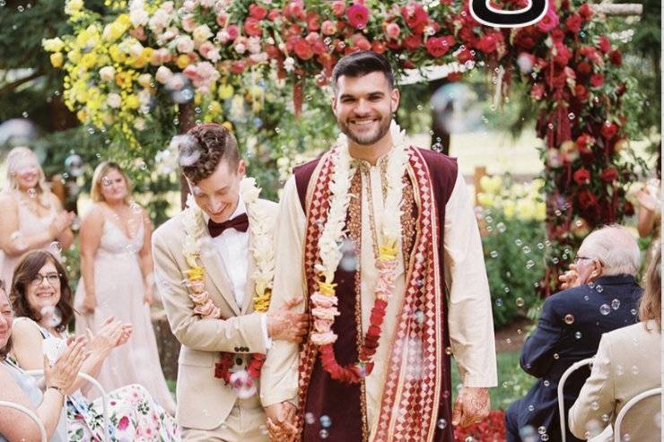 Jewish indian same-sex wedding