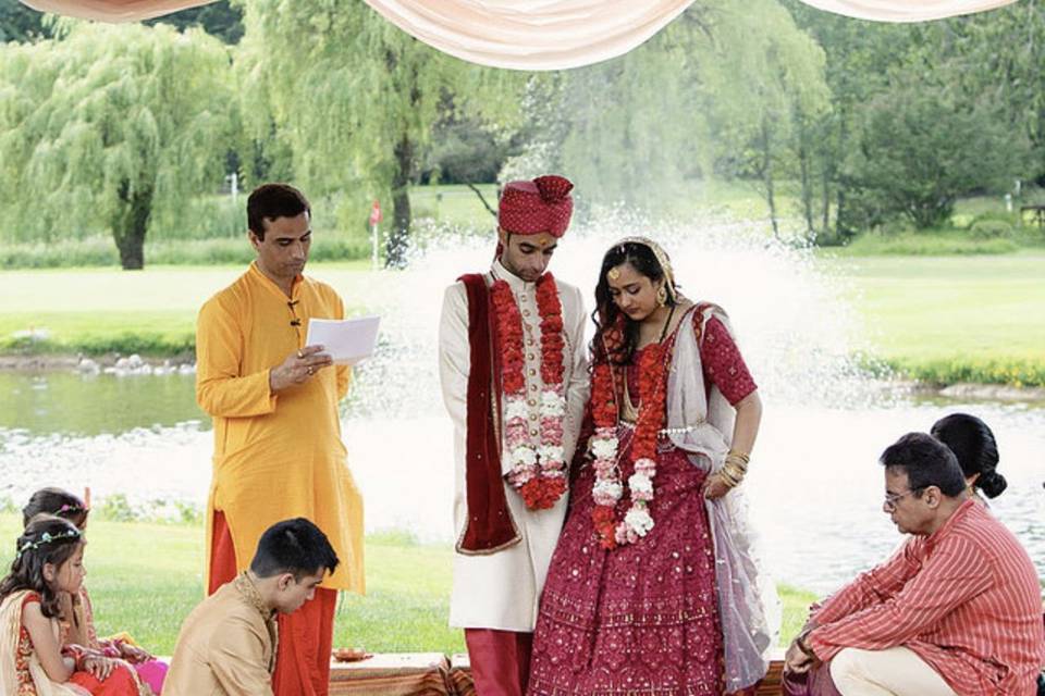 At the mandap