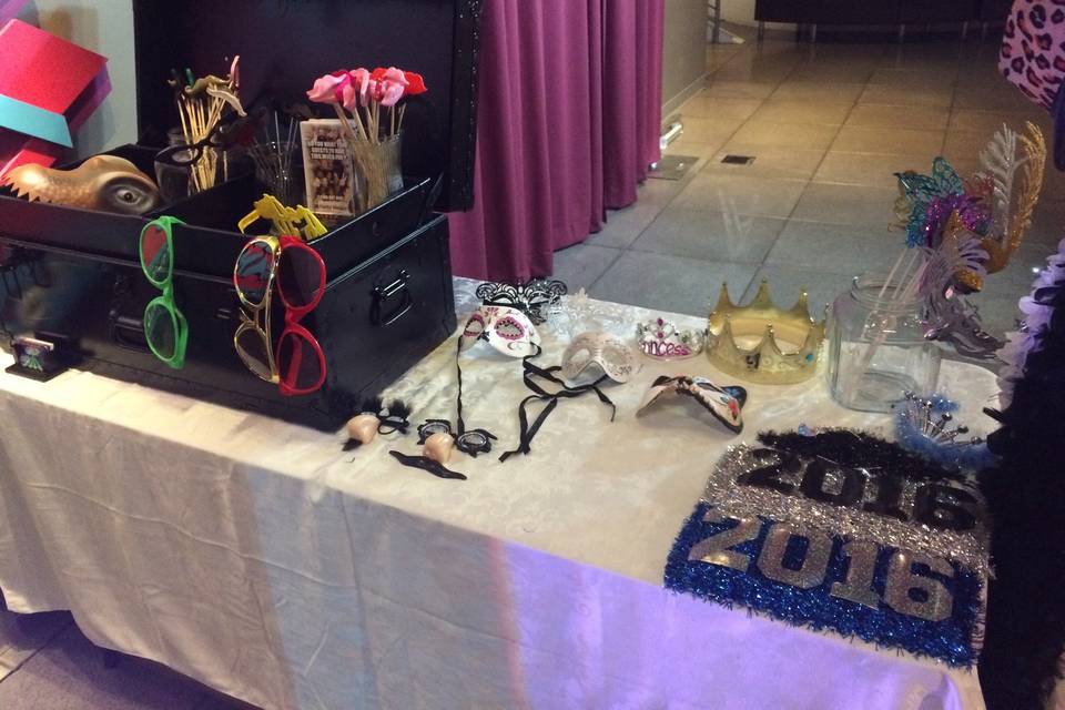 Some of the Photo Booth props