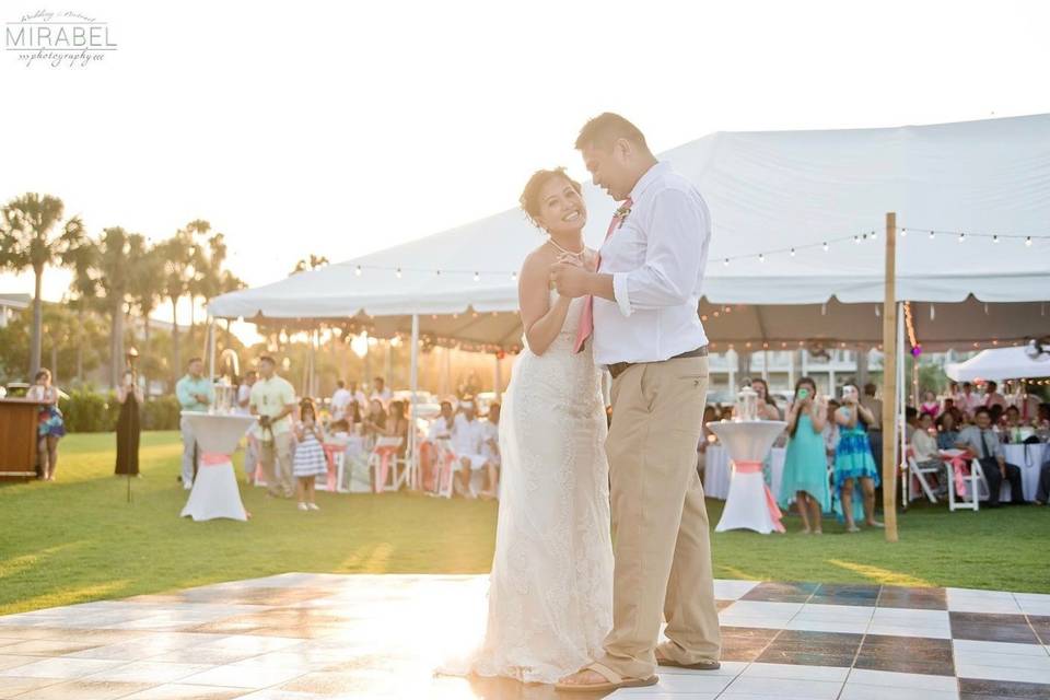 Couple dancing