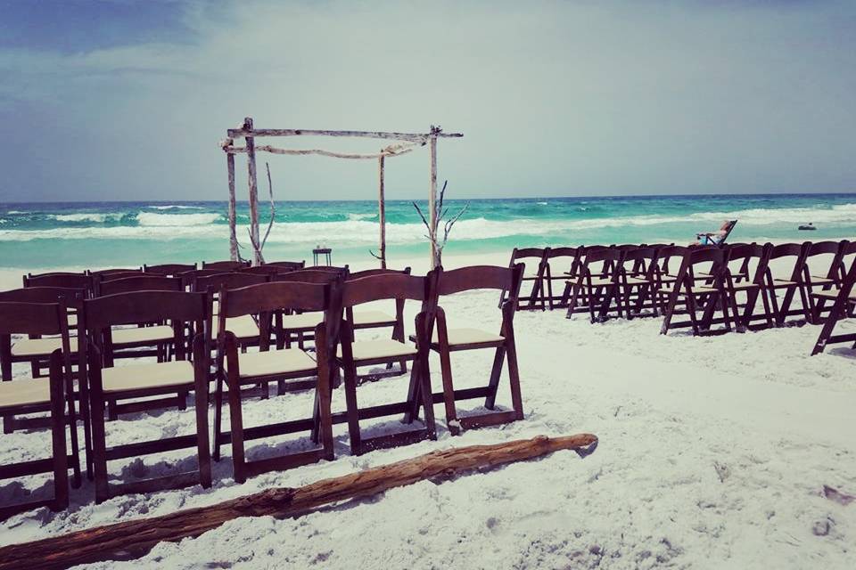 Beach wedding venue