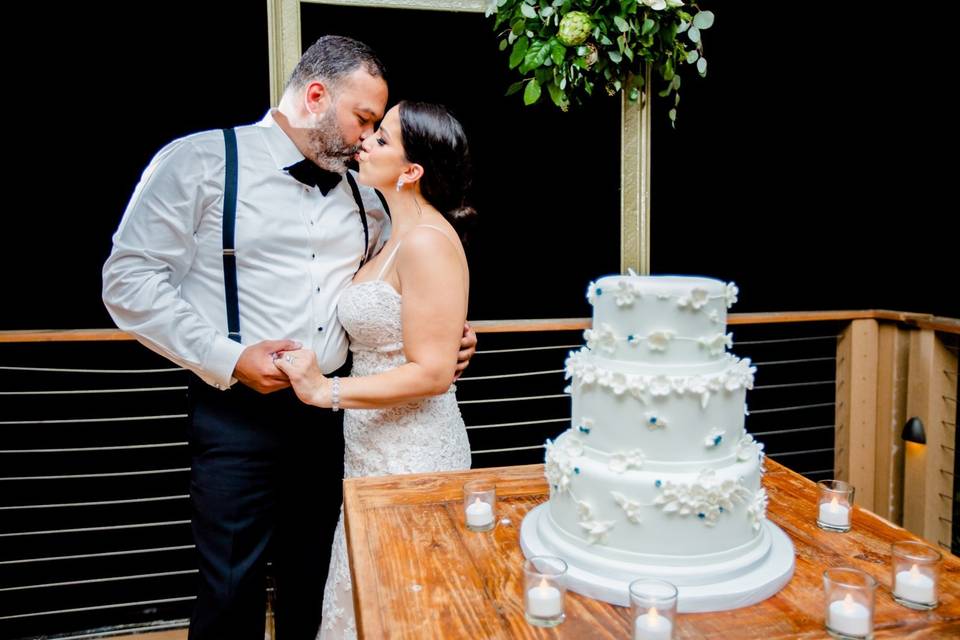 The couple and the cake