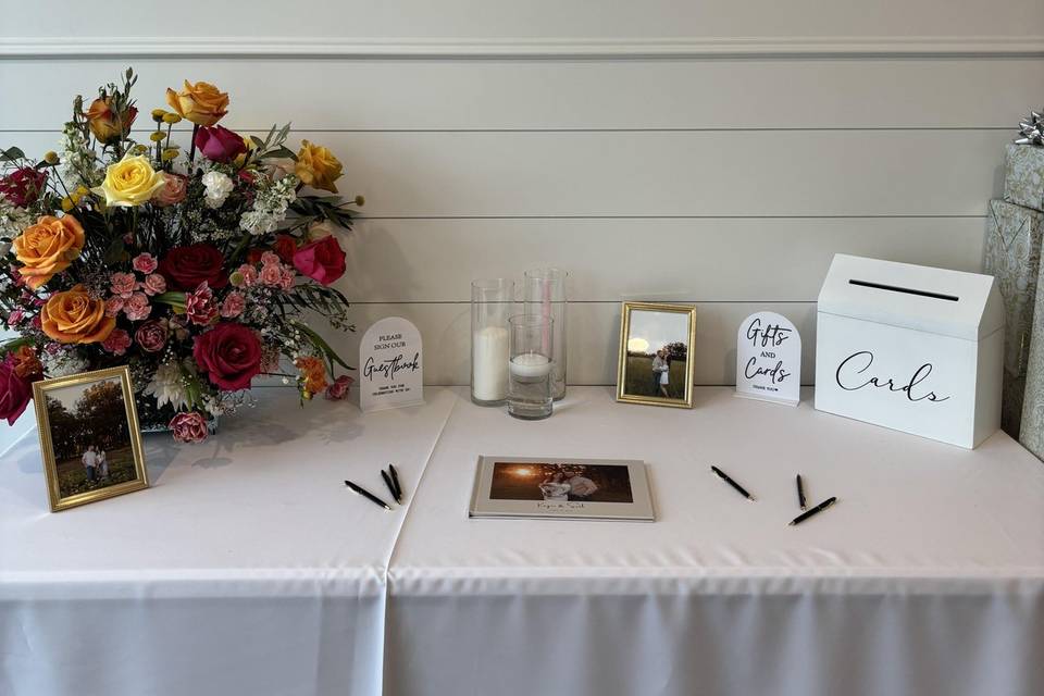 Guestbook table