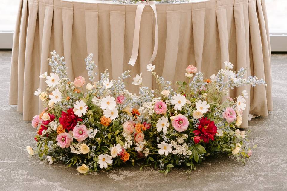 Sweet heart table