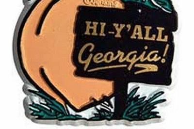 Hi Y'all from Georgia!  This souvenir magnet is a great way to welcome guests - Southern style!