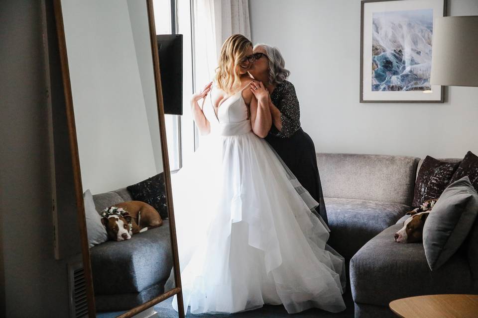 Bride in Room