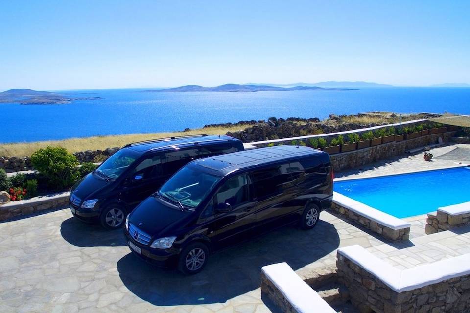 Mykonos Private Mini Van Services for events