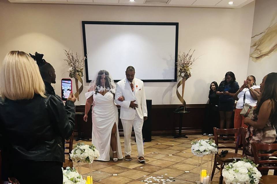 Brides first look